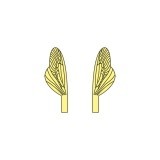 Ailes réalistes des Caddisfly et Stonefly Epuisé  <br /> Jaune  SPW-4-Y