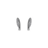 Ailes réalistes des Terrestres et Moucherons <br /> Gris TMW-3-G