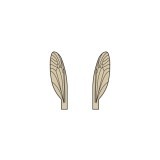Ailes réalistes des Terrestres et Moucherons <br /> Marron TMW-2-BR