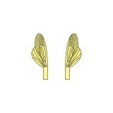 Ali realistiche per Caddisfly e Stonefly Spent <br /> Giallo  SPW-4-Y