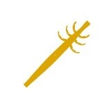 Réalistes Corps et Pieds pour Larves de Caddisfly<br /> Sable CLBB-3-S