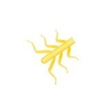 Piedini Realistici per Ninfe Stonefly<br /> NSL-3-Y Giallo