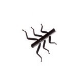 Piedini Realistici per Ninfe Stonefly<br /> NSL-3-BK Nero