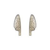 Realistic Mayfly Wings<br /> Brown MW-2-BR 