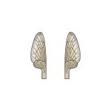 Ali realistiche Mayfly <br /> Marrone MW-2-BR 