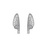 Aripi realiste Mayfly <br /> Gri MW-2-G 