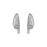 Ali realistiche Mayfly <br /> Grigio MW-2-G 