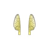 Realistic Mayfly Wings<br /> Yellow MW-2-Y 