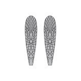 Aripi realiste Stonefly <br /> Gri SW-1-G
