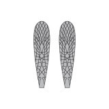 Ailes réalistes Stonefly <br /> Gris SW-1-G