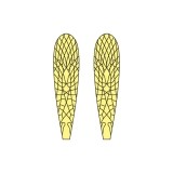 Realistic Stonefly Wings <br />Yellow SW-1-Y