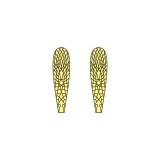 Ailes réalistes Stonefly <br/> Jaune SW-3-Y