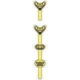 Ailes réalistes des Nymphe et Adulte Stonefly <br /> NSW-2 Jaune  