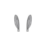 Wings of Terrestrials and Midges <br /> Grey TMW-2-G